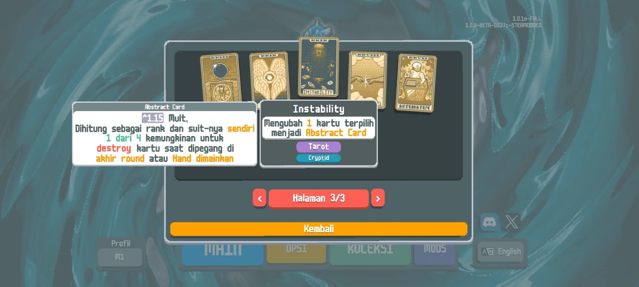Tangkapan layar Balatro Mod Cryptid Bahasa Indonesia Android, 5 dari 6