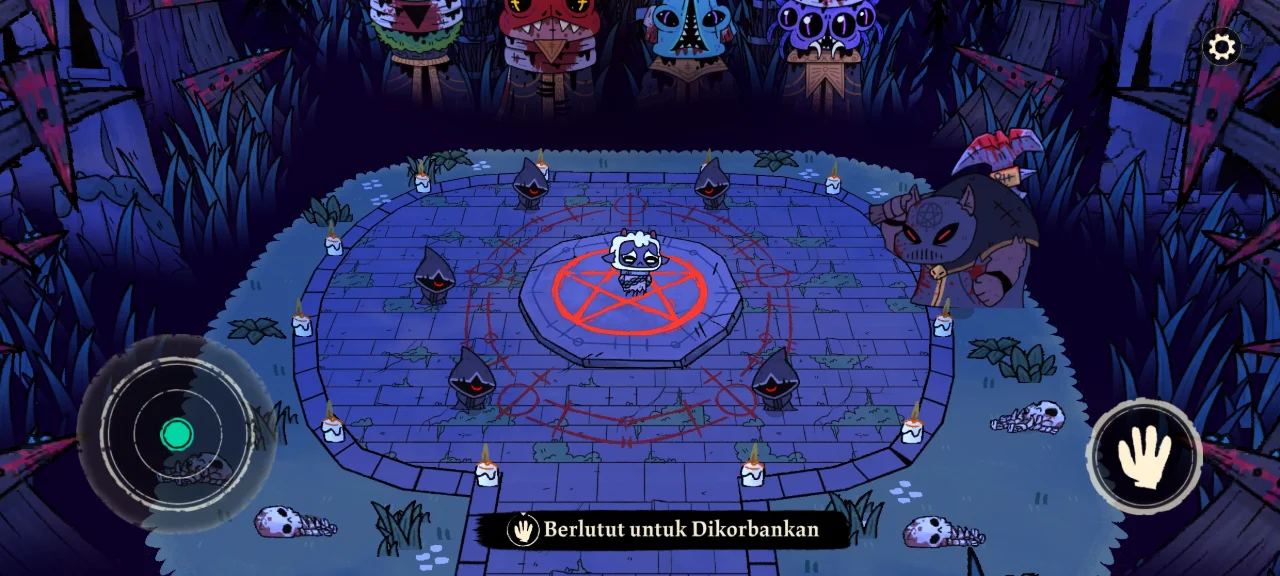 Tangkapan layar Cult of the Lamb Bahasa Indonesia Android, 3 dari 4
